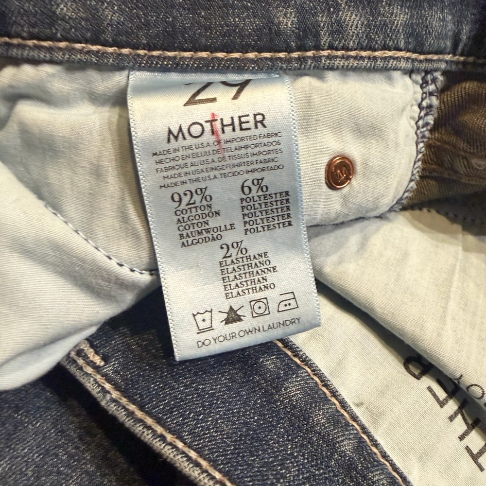 MOTHER Faded Blue Skinny Jeans - Picture 3 of 3